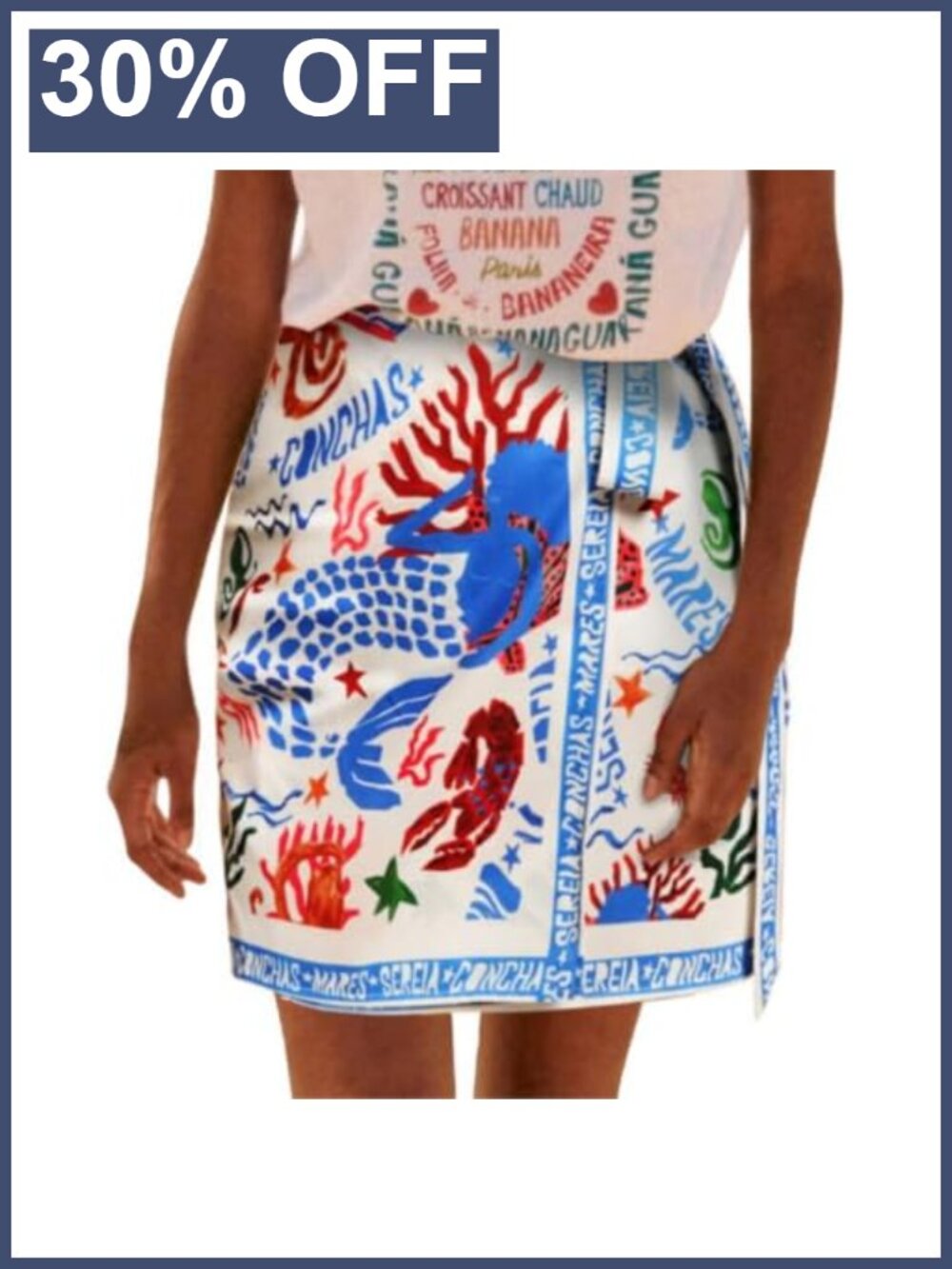 Womens Floral Wrap Short Skirt High Waist A Line Tie Side Casual Summer